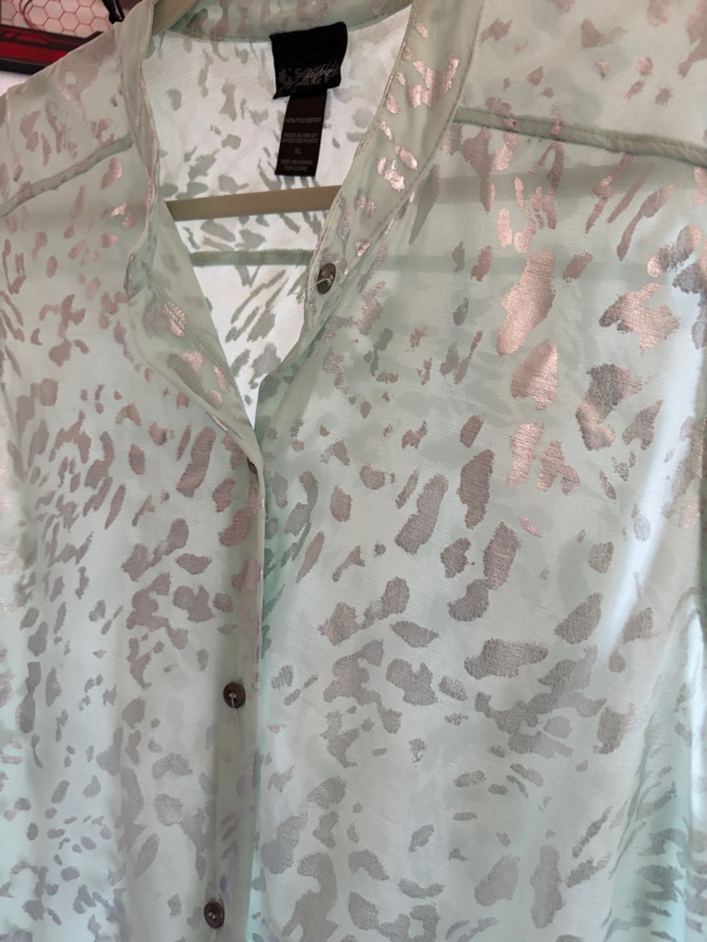 Daytrip - sheer sleeveless top XL - Picture 3 of 7